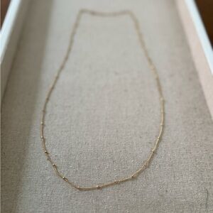 Delicate Gold Beaded Necklace